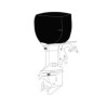 Outboard motor cover, various sizes, black